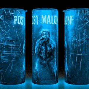 Glow in the Dark Post Malone in Concert Cup Mug Tumbler 20oz